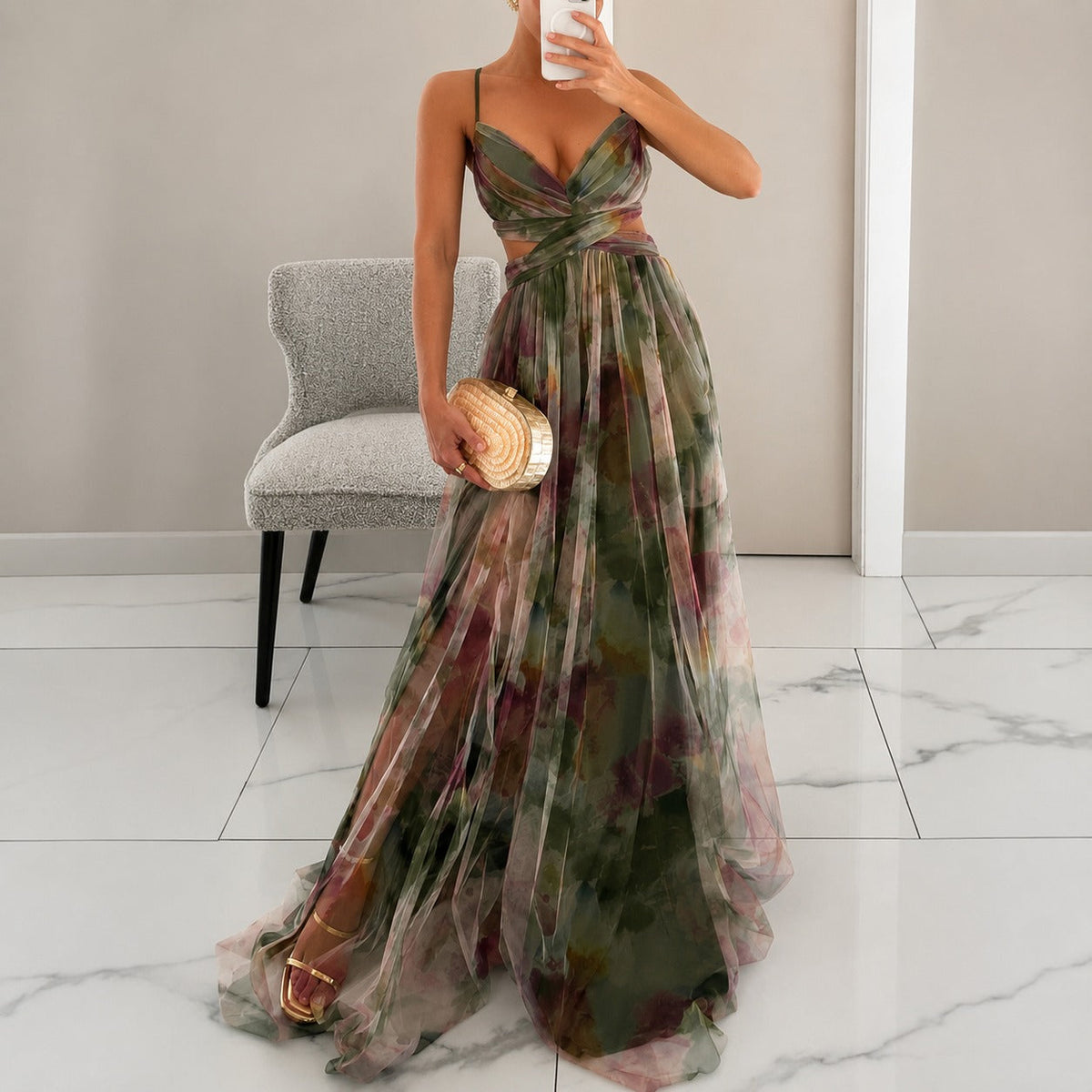 Michelle - Vestido Maxi Floral