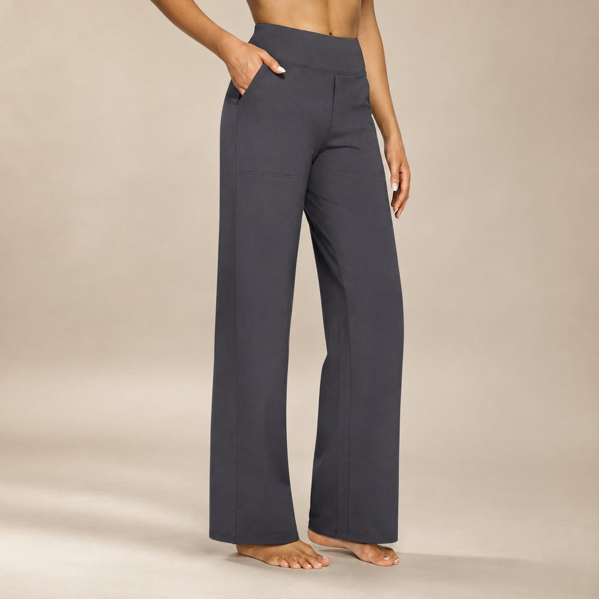 Roseanna - Pantalones elásticos de cintura alta elegantes