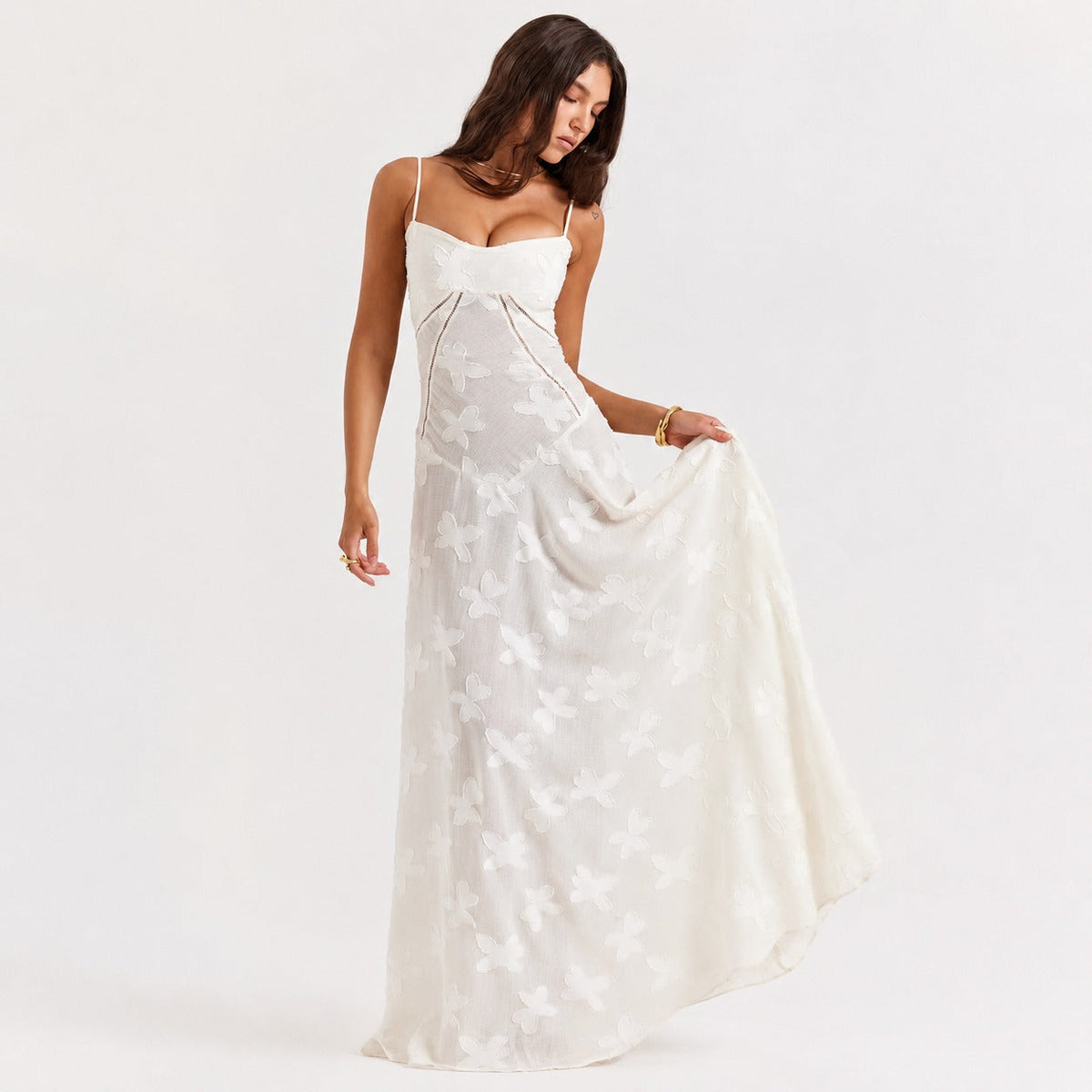 Jazmine - Vestido Maxi Ajustado Estiloso