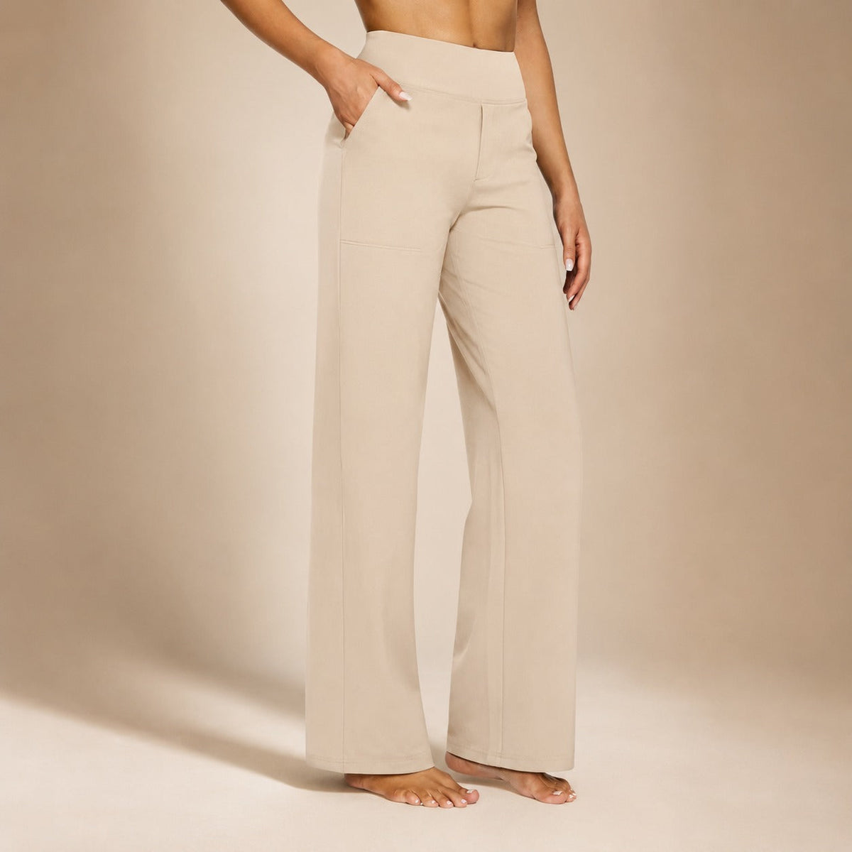 Roseanna - Pantalones elásticos de cintura alta elegantes