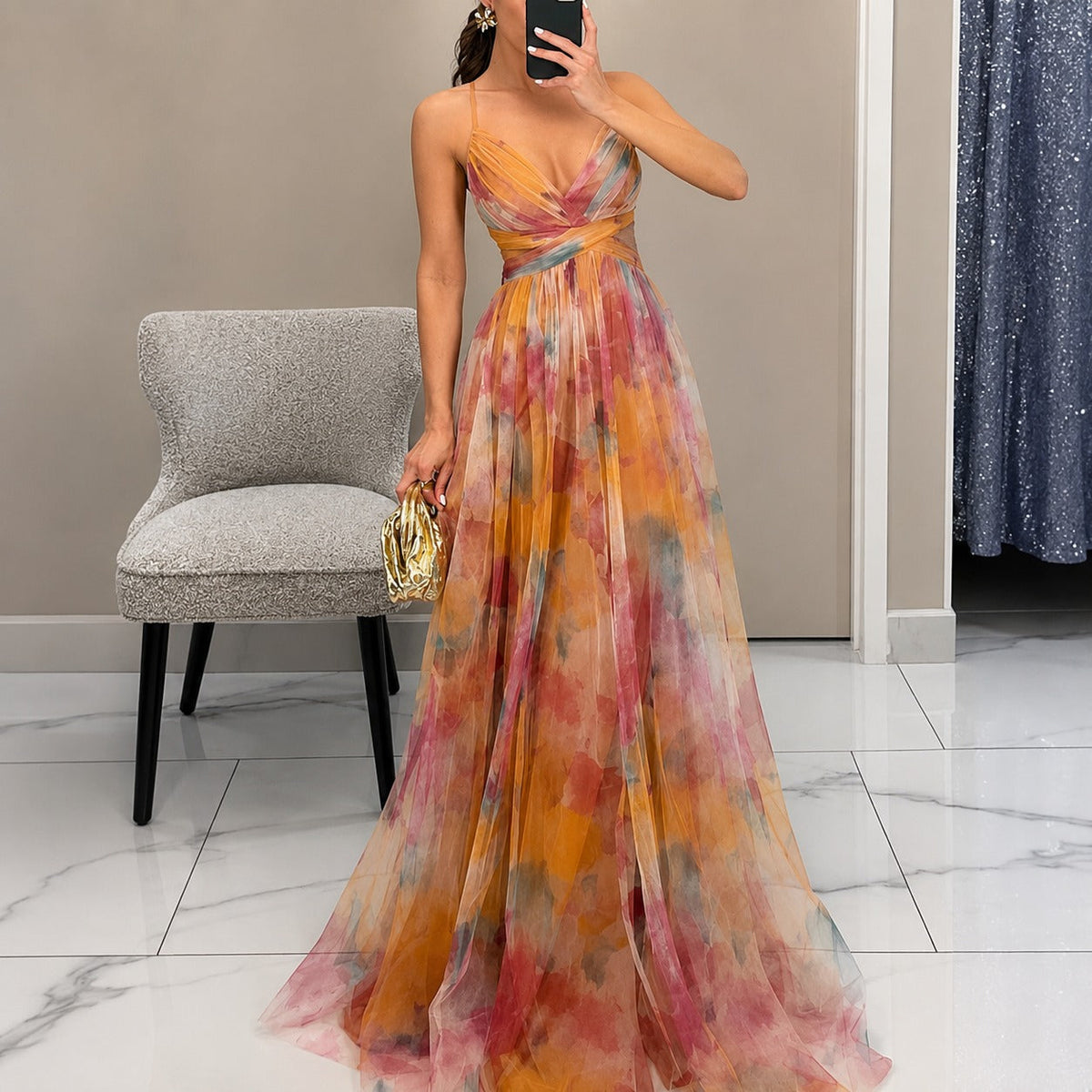 Michelle - Vestido Maxi Floral