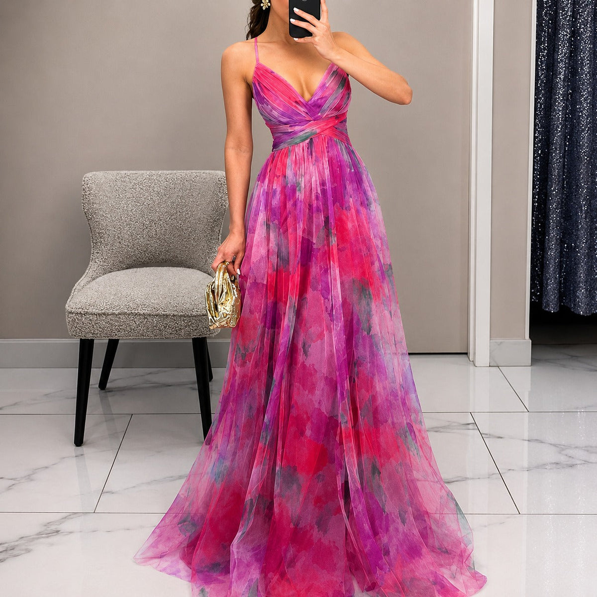 Michelle - Vestido Maxi Floral