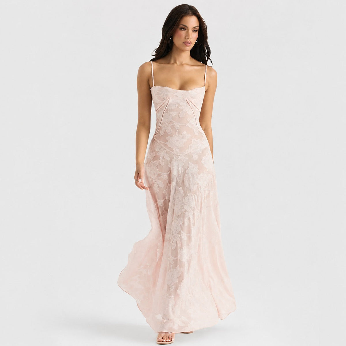 Jazmine - Vestido Maxi Ajustado Estiloso