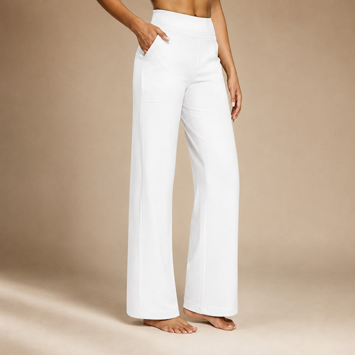 Roseanna - Pantalones elásticos de cintura alta elegantes