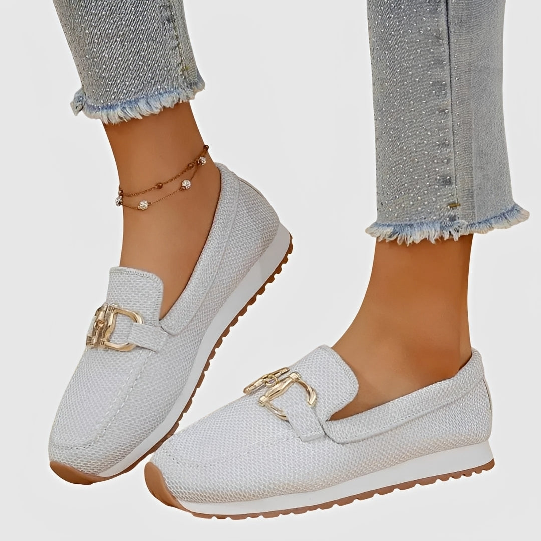 Elle - Mocasines Casuales con Hebilla