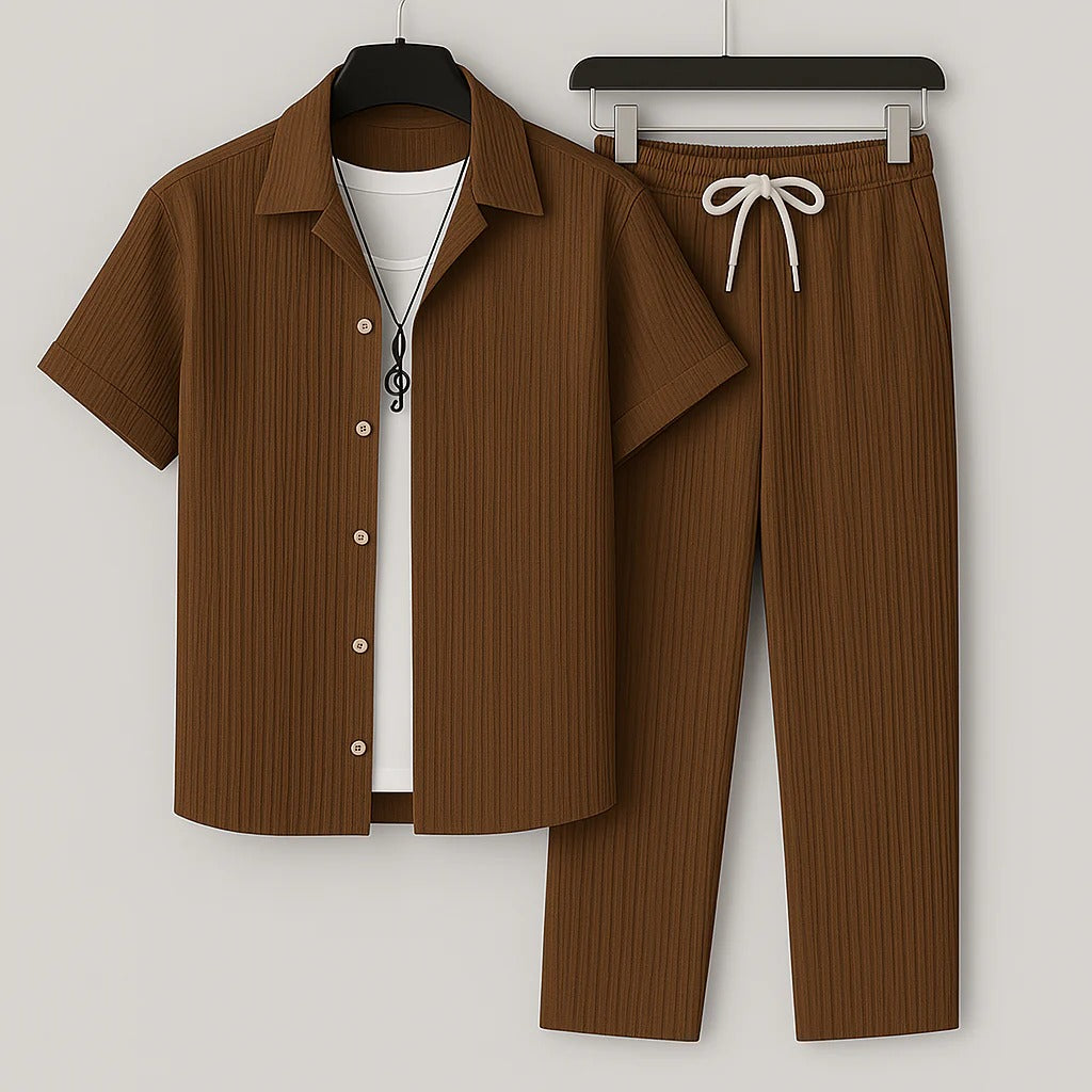 Kamil - Conjunto a Rayas Casual