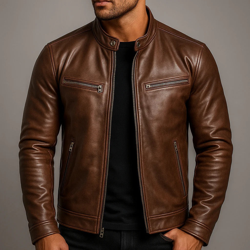 Harris - Chaqueta Clásica de Motociclista