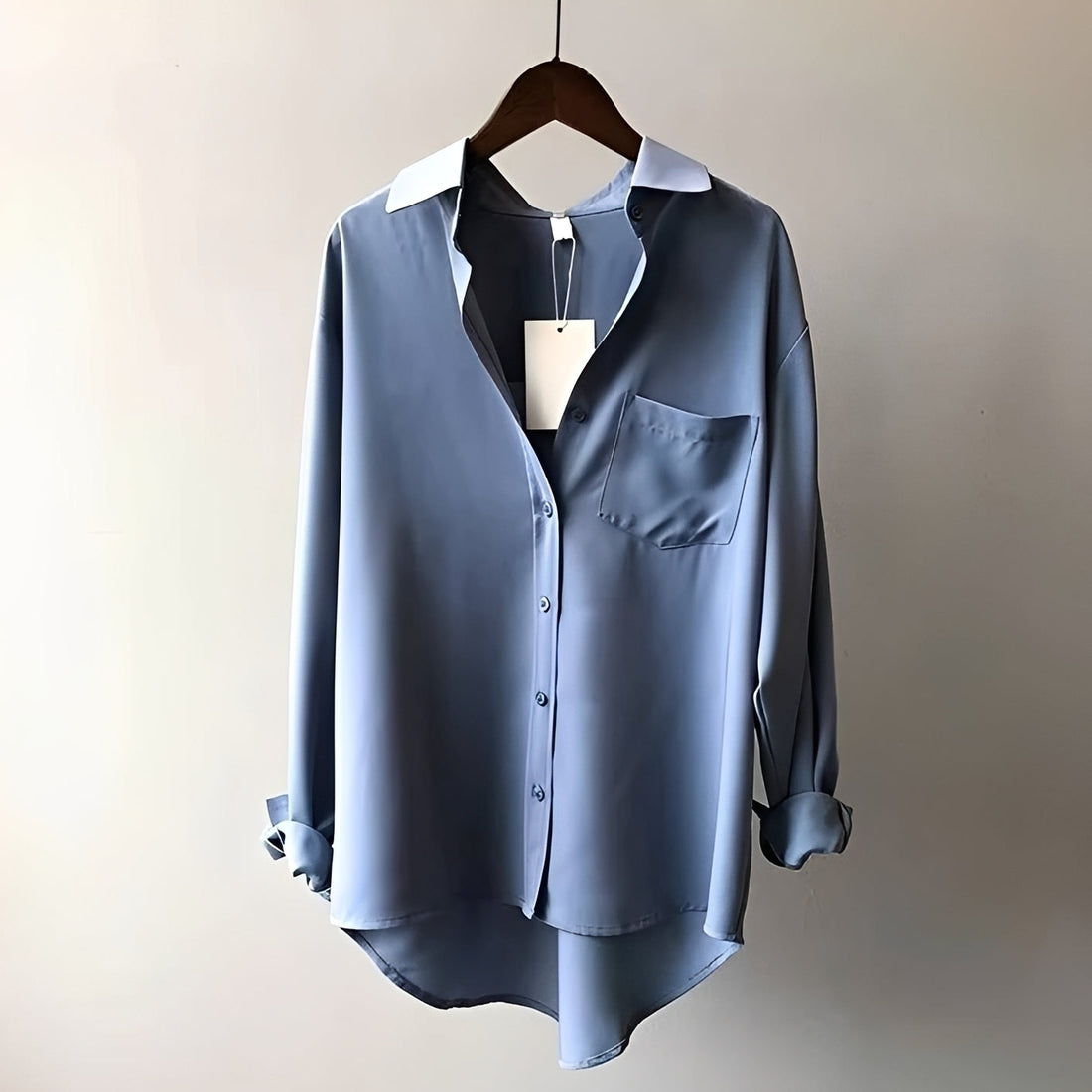 Hajra - Blusa Formal con Solapa