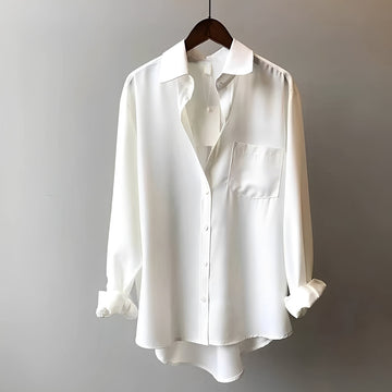 Hajra - Blusa Formal con Solapa