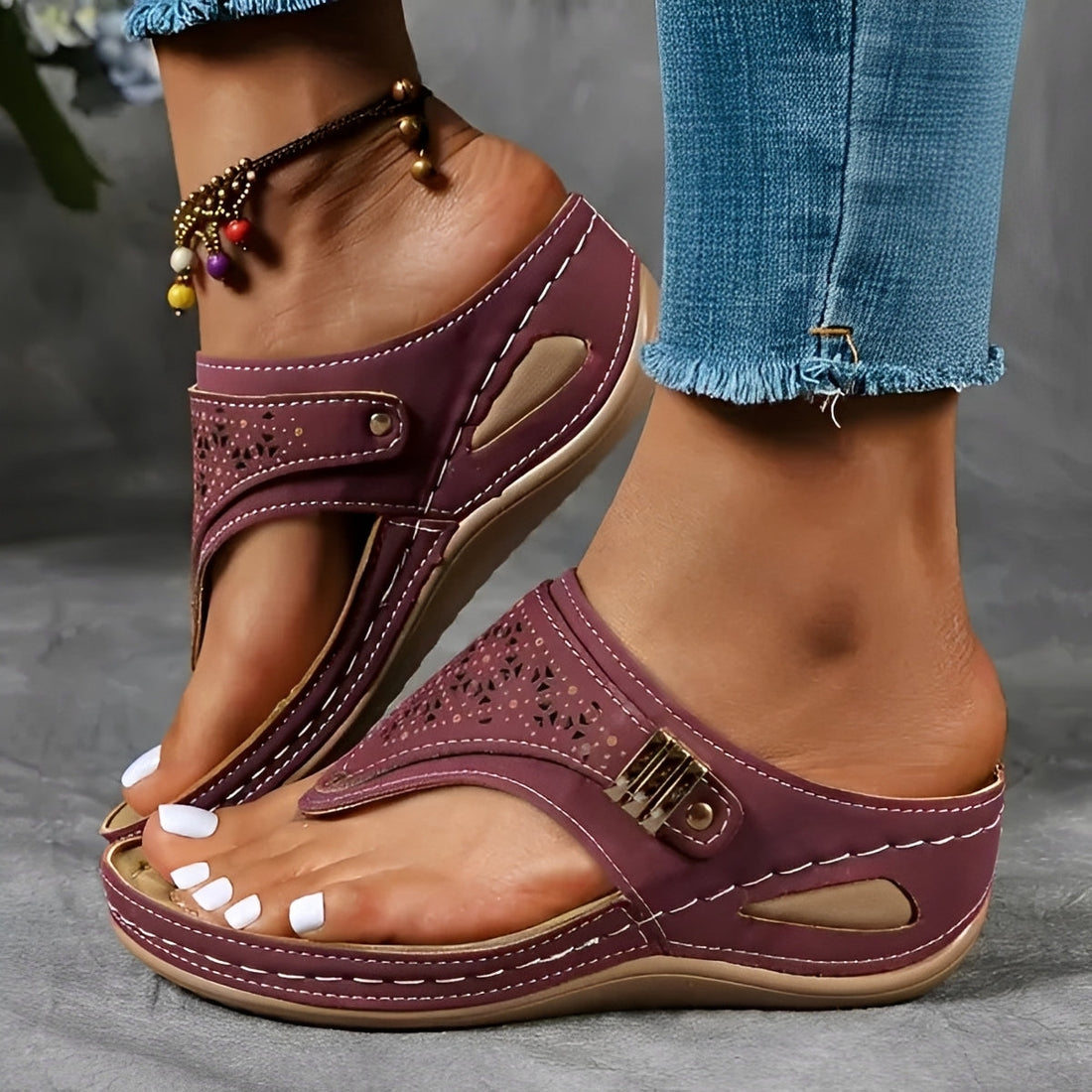 Marcel - Sandalias de Cuña Estilosas
