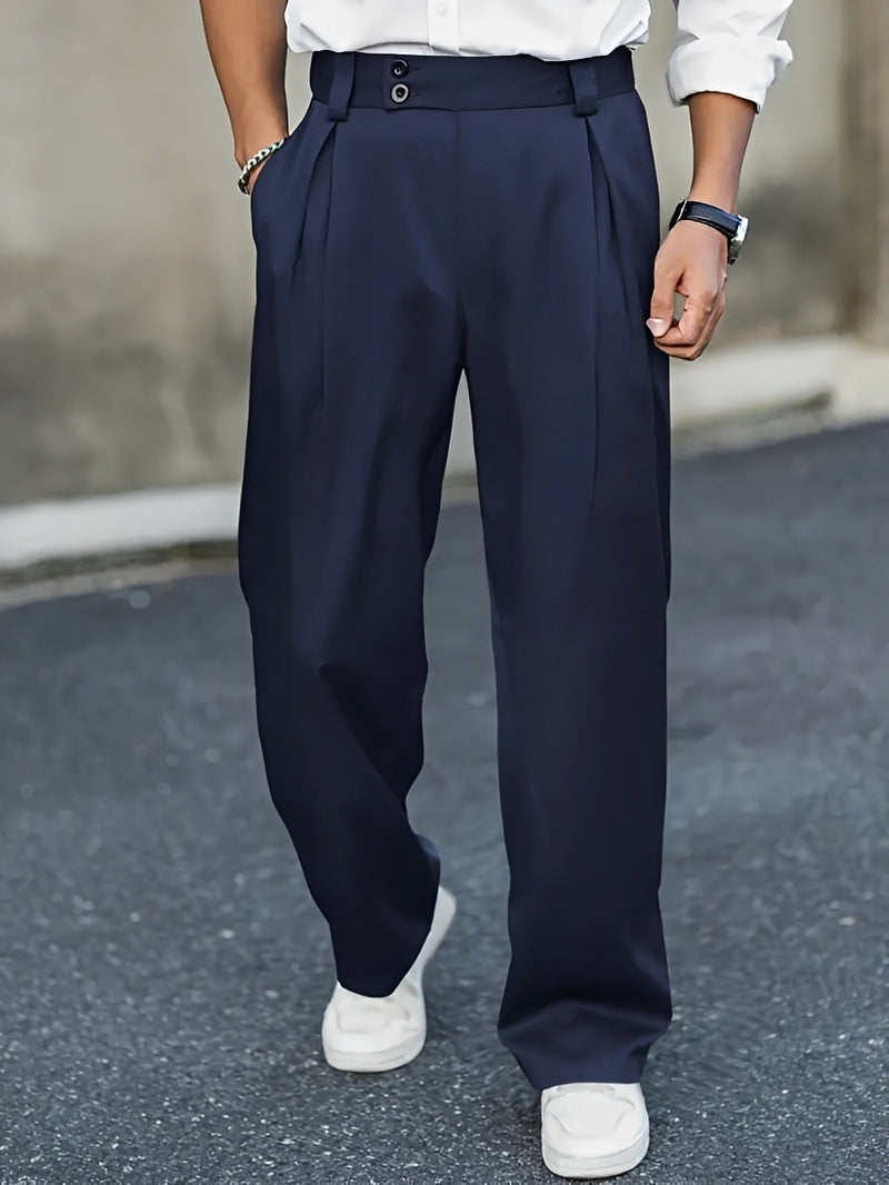 Barnes - Pantalones Estilizados de Pierna Ancha