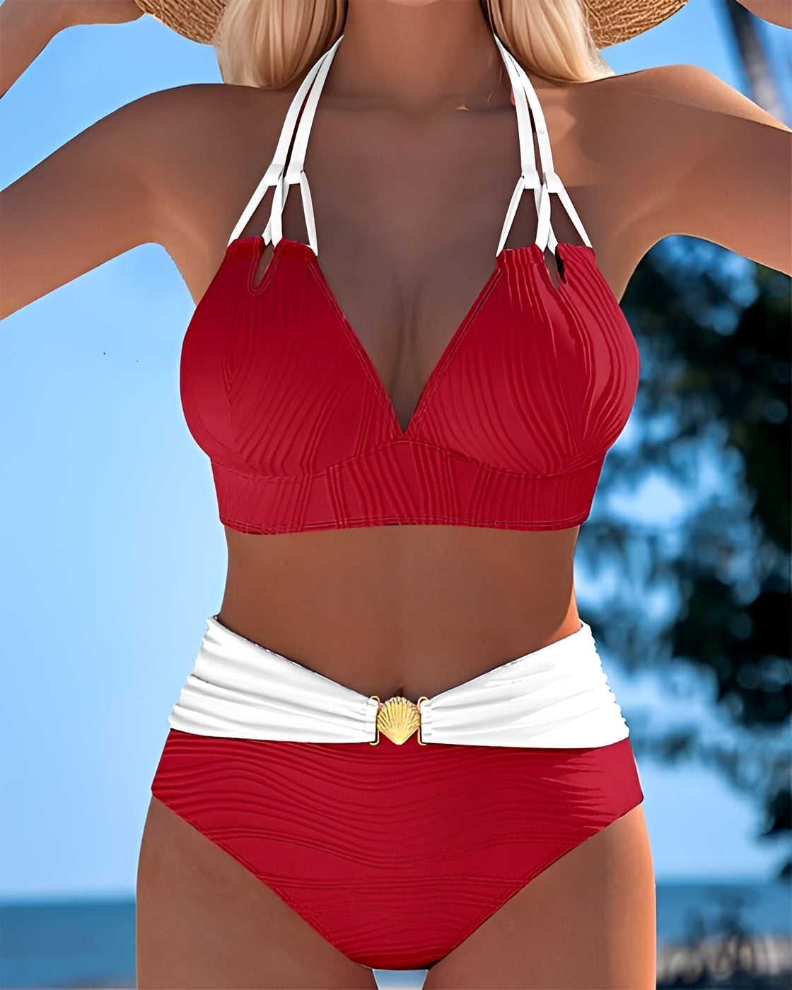 Camille - Bikini de Cintura Alta Estiloso