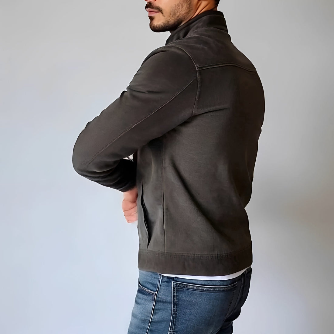 Lenard - Chaqueta Clásica de Una Sola Botonadura