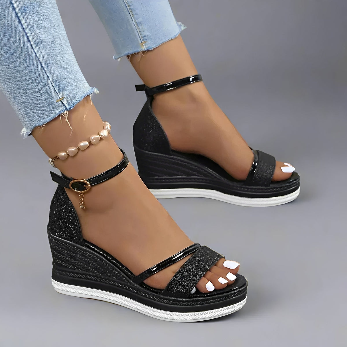Mildred - Sandalias Estilosas con Hebilla