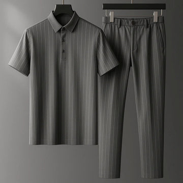 Donny - Conjunto Polo a Rayas Casual