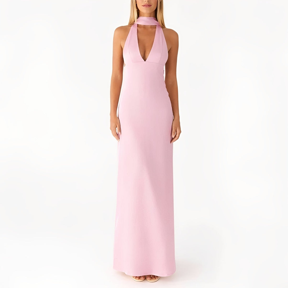Amelie - Vestido Maxi con Cuello Halter