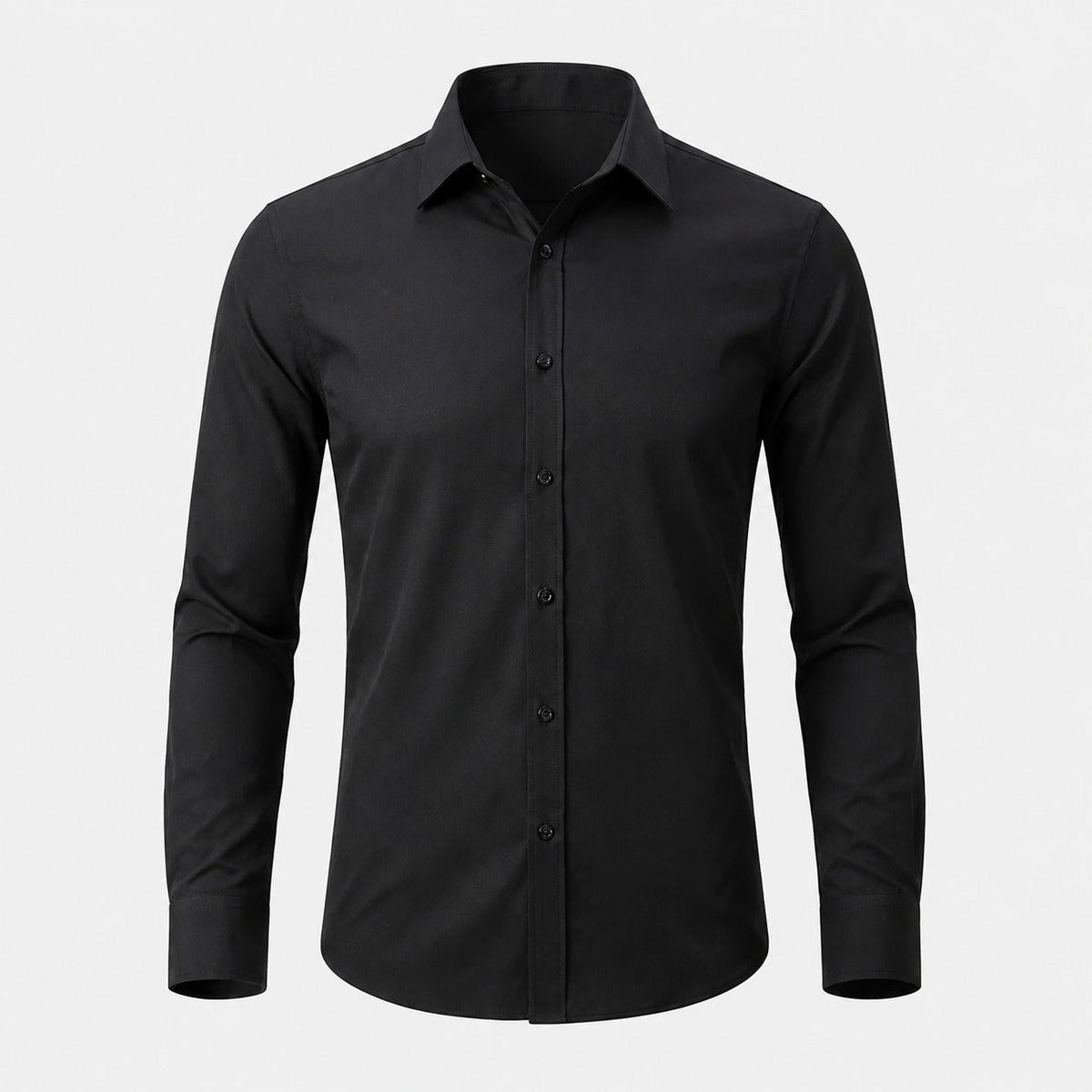 Quandell - Camisa cómoda de hombre de tela elástica
