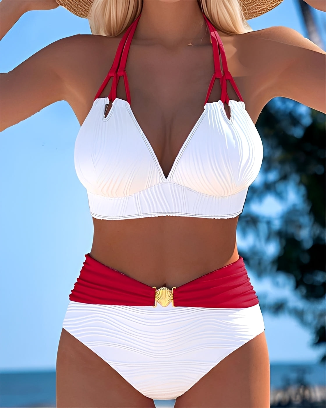 Camille - Bikini de Cintura Alta Estiloso