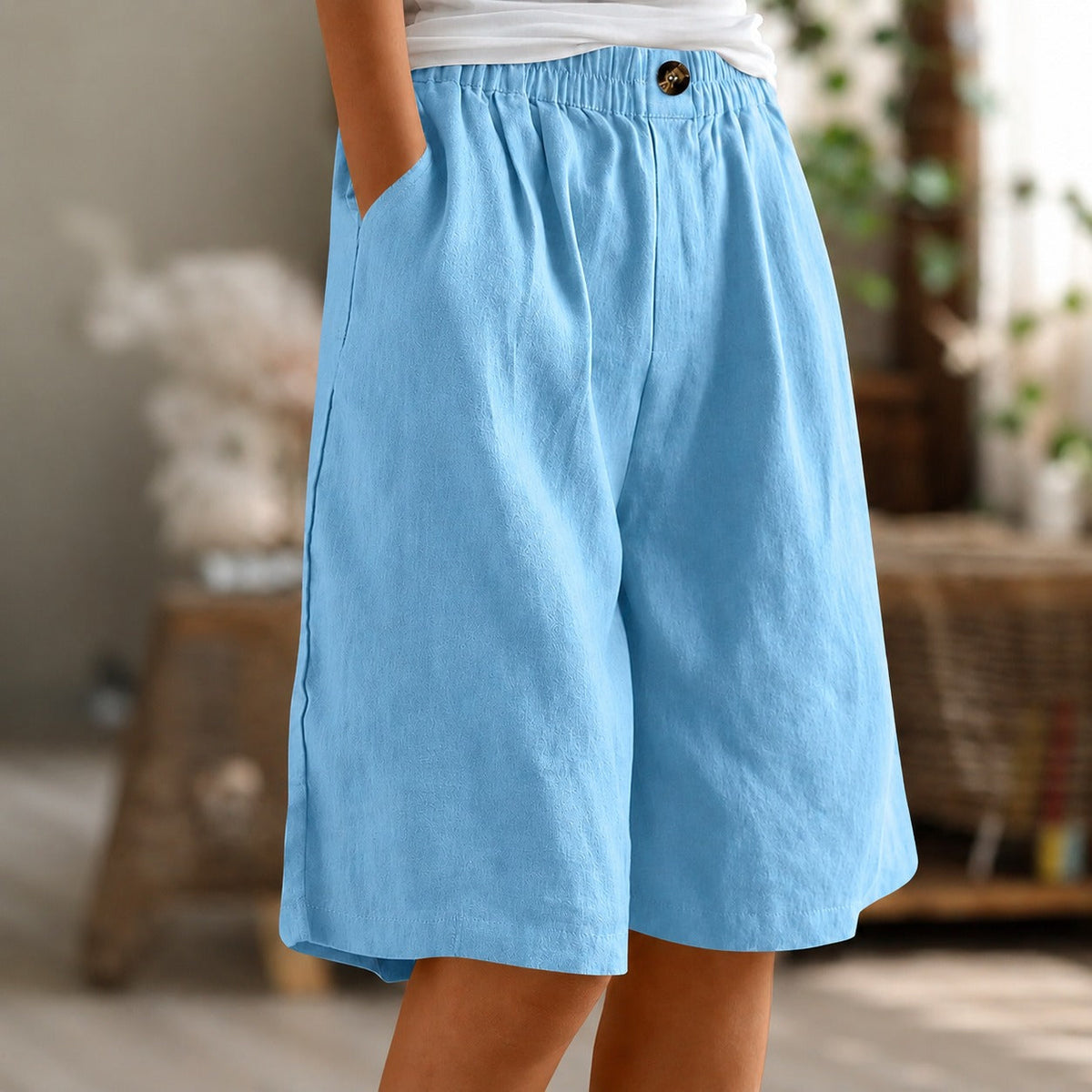 Eileen - Pantalones Cortos Sueltos Relajados