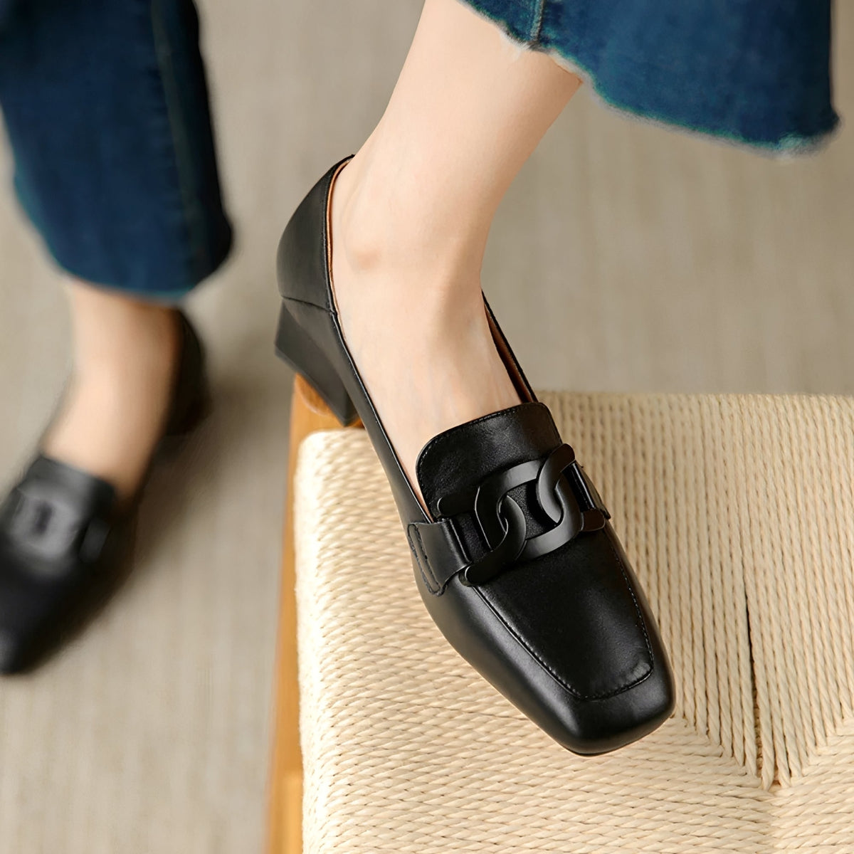 Maisha - Mocasines Elegantes con Tacón