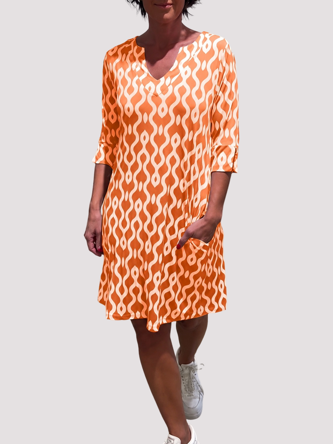 Jazmin - Vestido Midi Suelto con Volantes
