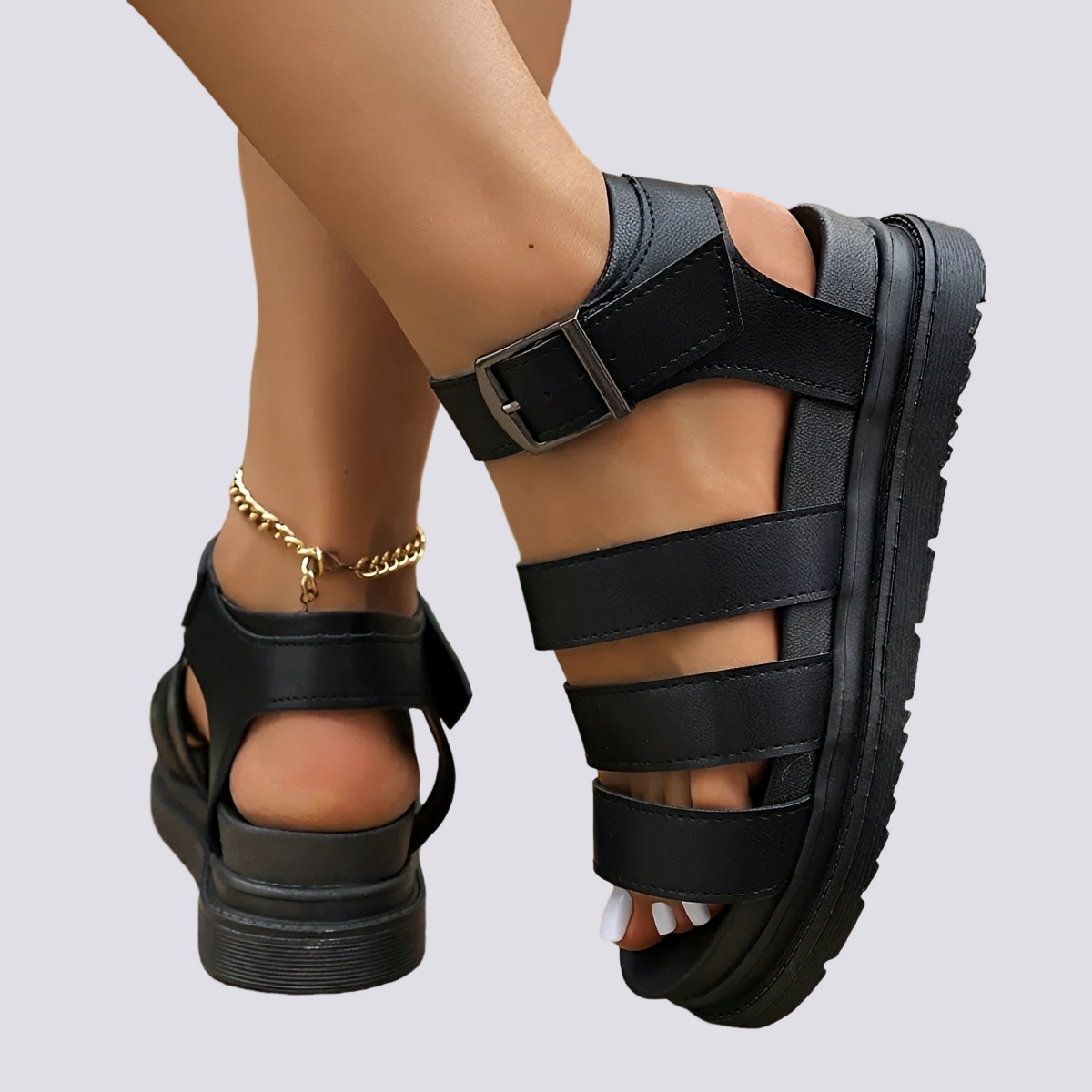 Cassidy - Sandalias Gladiador Casuales