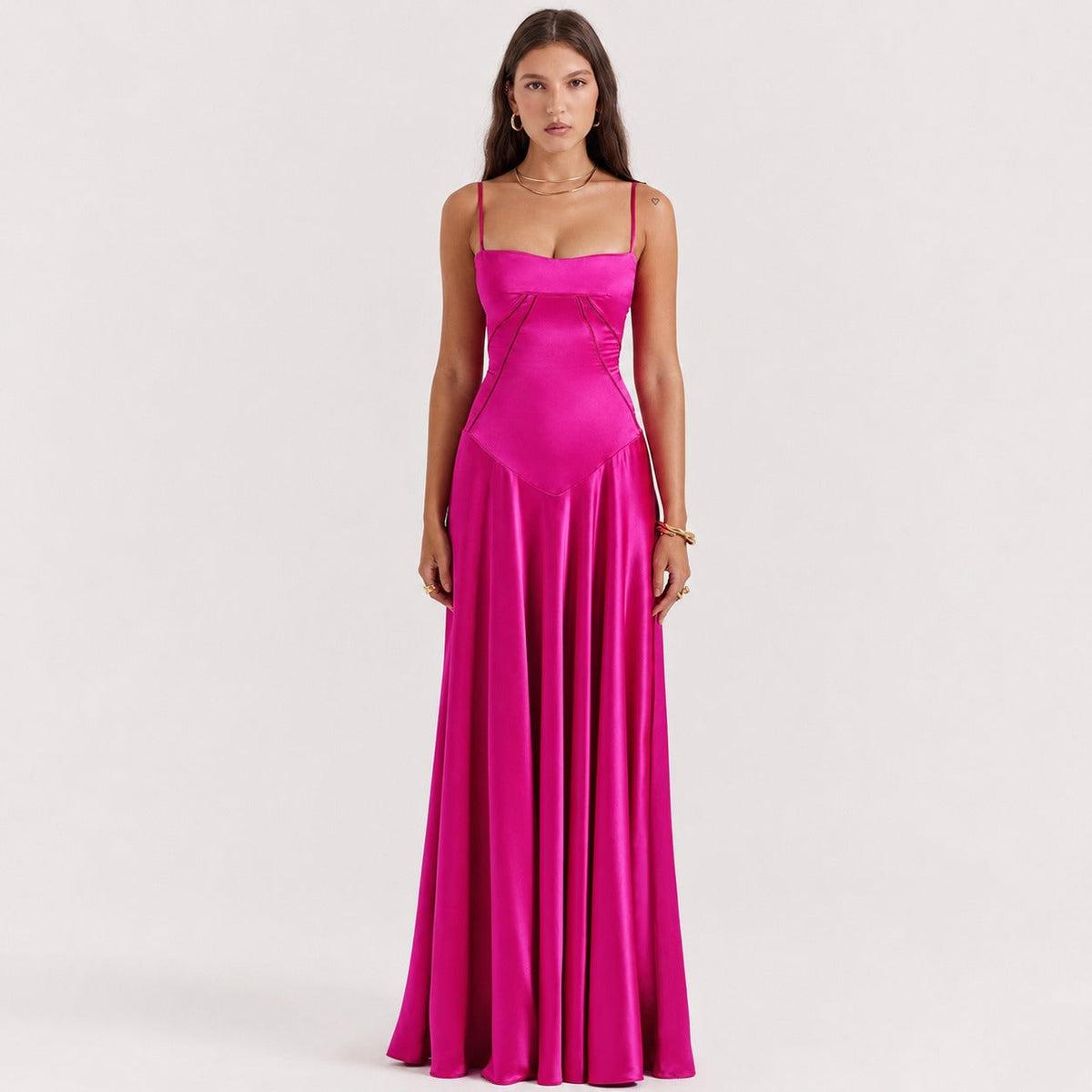 Jazmine - Vestido Maxi Ajustado Estiloso