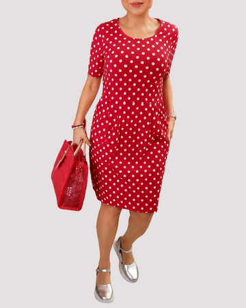 Carolyn - Vestido Casual de Lunares