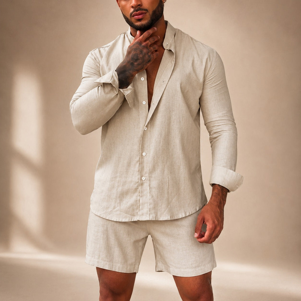 Diego - Conjunto de Camisa y Pantalones Cortos Relajado