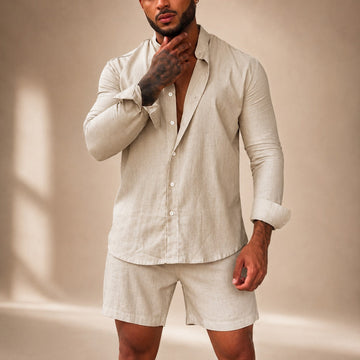 Diego - Conjunto de Camisa y Pantalones Cortos Relajado