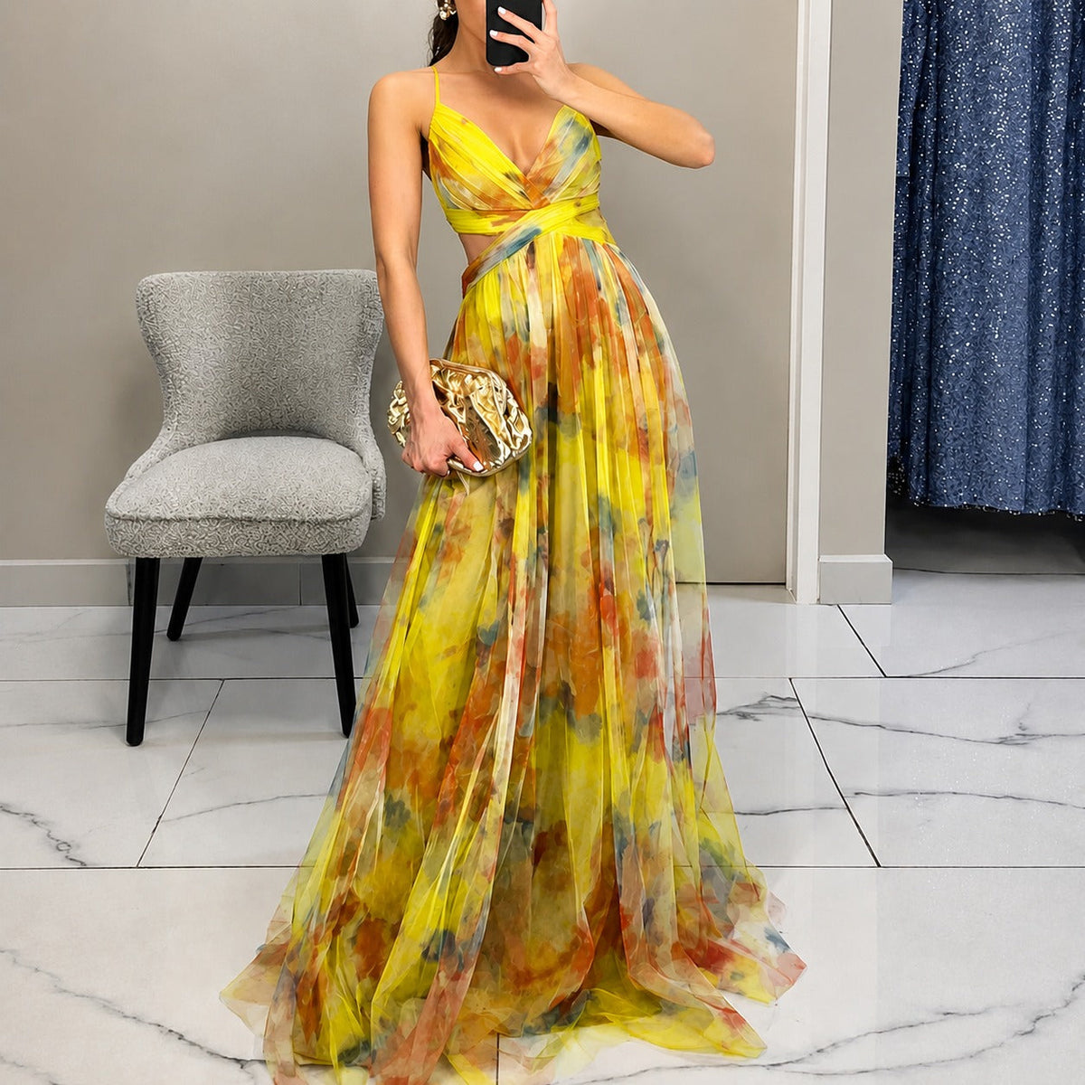 Michelle - Vestido Maxi Floral