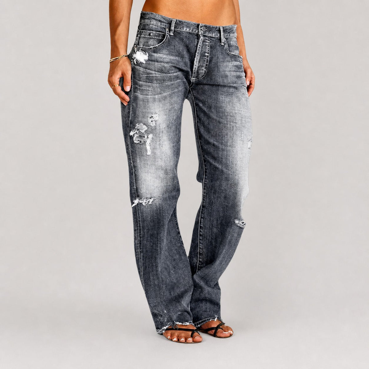 Stacey - Jeans de Pierna Ancha Estilosos