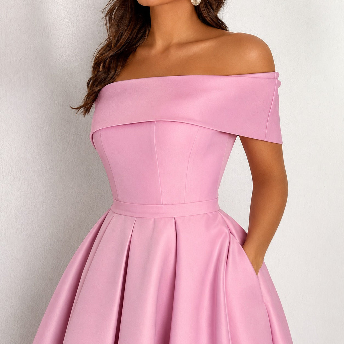 Erika - Vestido elegante de un solo hombro