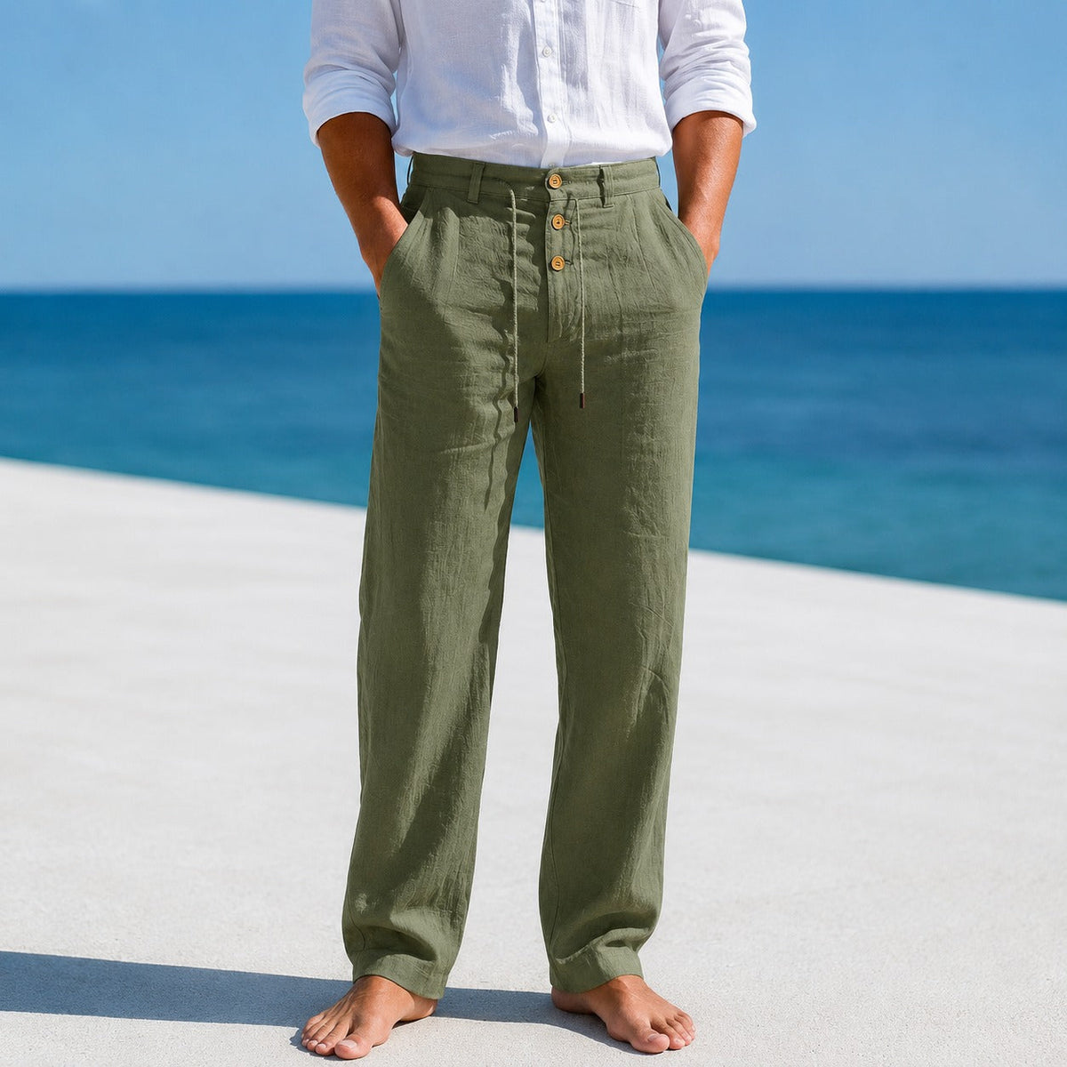 Austin - Pantalones Ligeros con Cordón