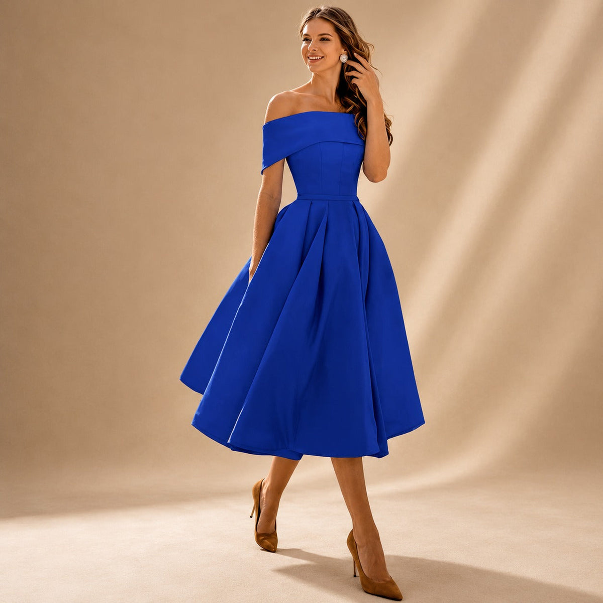 Erika - Vestido elegante de un solo hombro