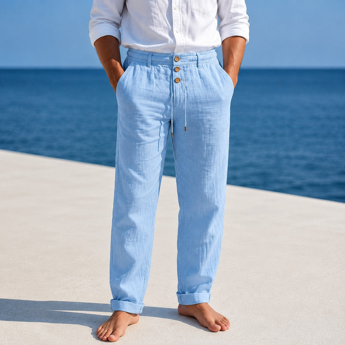 Austin - Pantalones Ligeros con Cordón