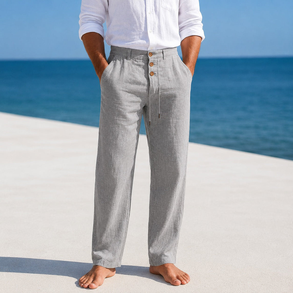 Austin - Pantalones Ligeros con Cordón