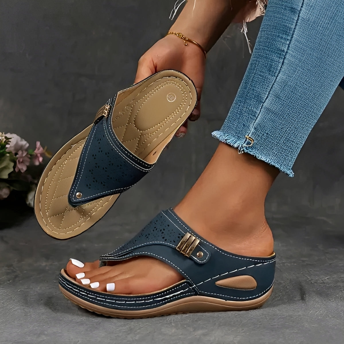Marcel - Sandalias de Cuña Estilosas