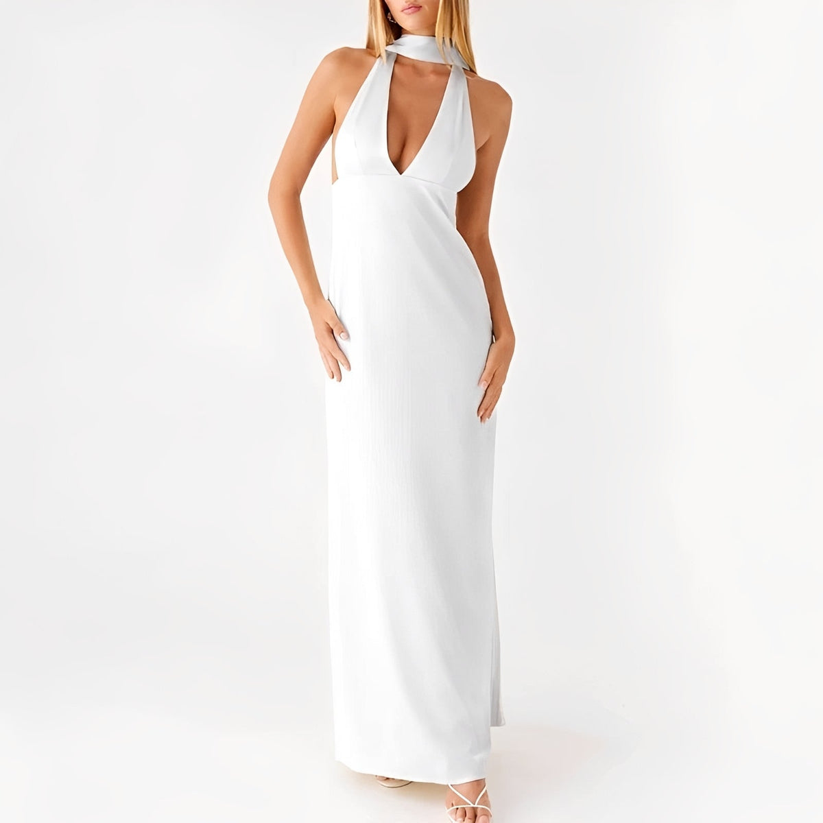 Amelie - Vestido Maxi con Cuello Halter