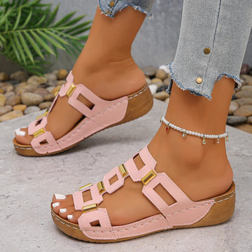 Victoria - Sandalias de Cuña Elegantes
