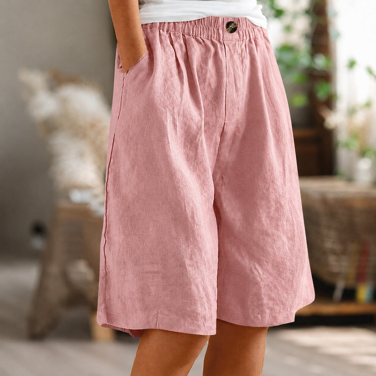 Eileen - Pantalones Cortos Sueltos Relajados