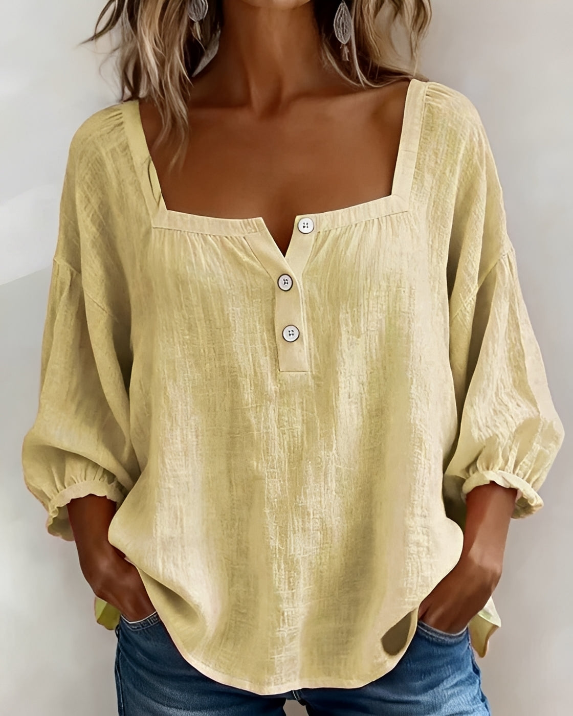 Corey - Blusa Casual de Manga Larga