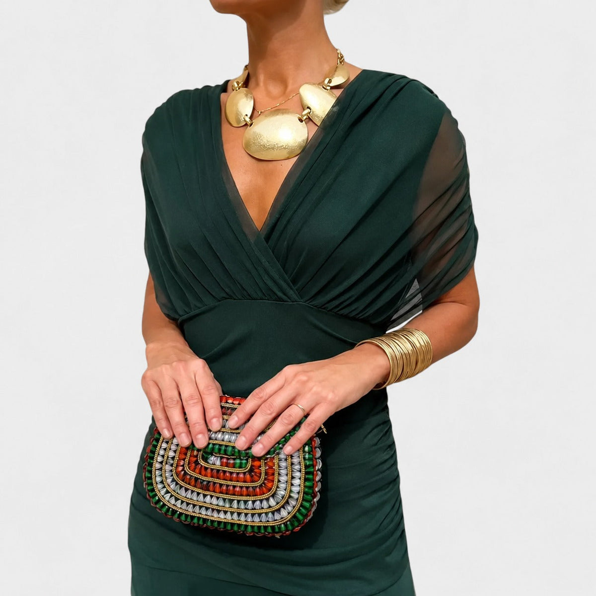 Bernice - Vestido Maxi Elegante Fruncido
