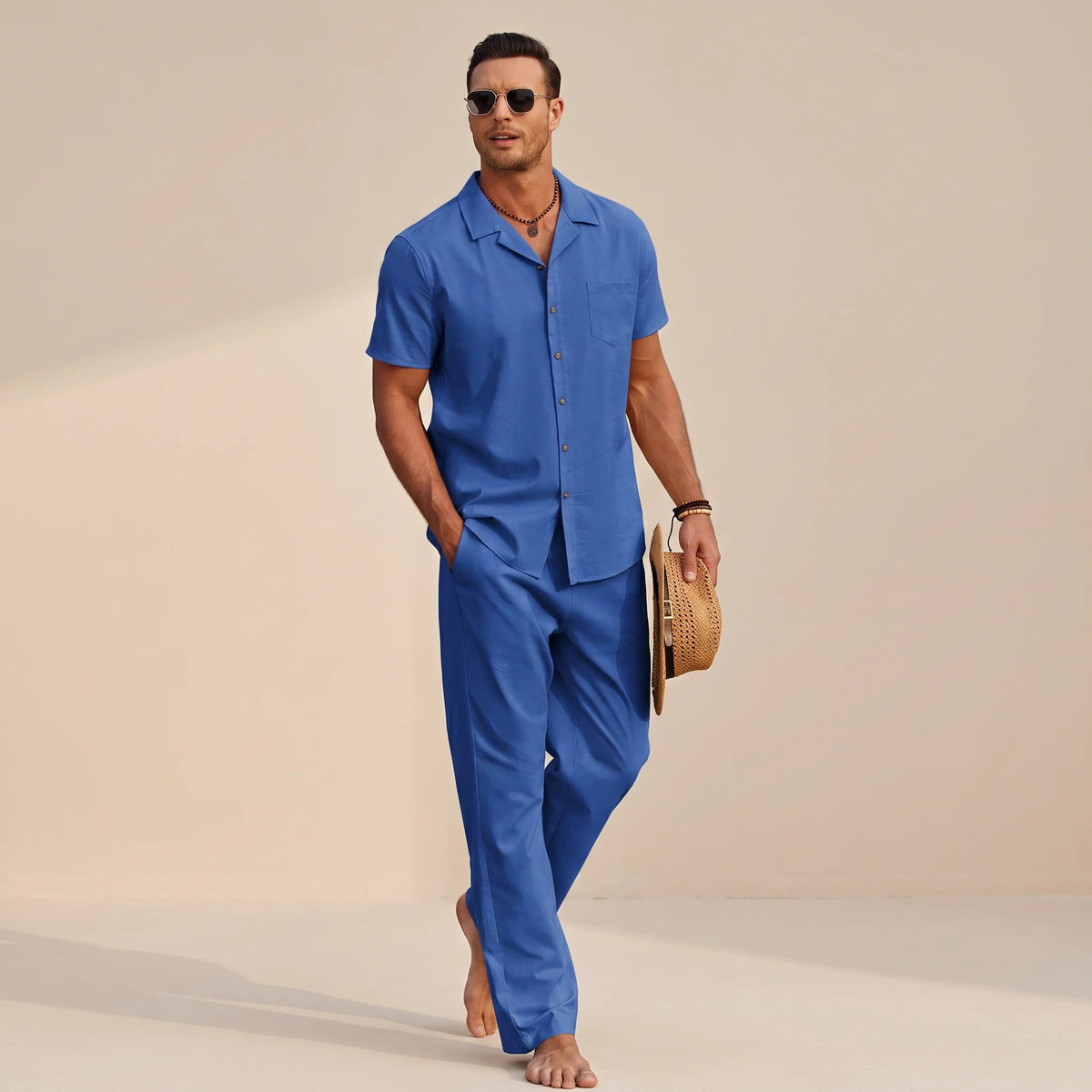 Hampton - Conjunto de Camisa Relajada y Cómoda
