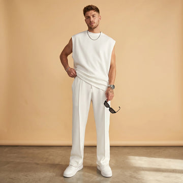 Kody - Conjunto de Camiseta Sin Mangas Minimalista y Pantalones