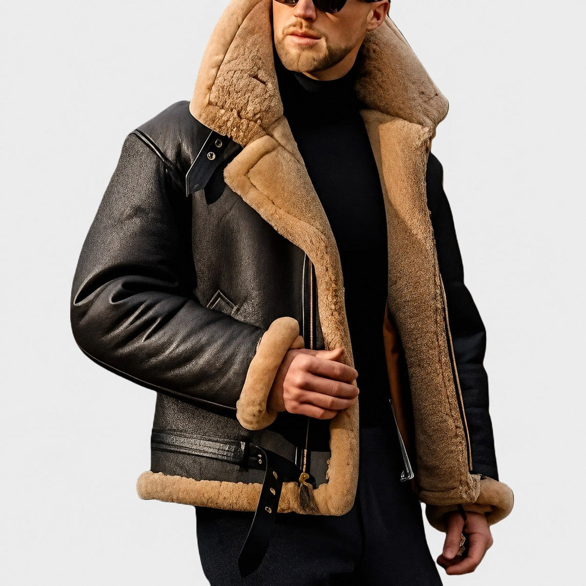 Jeffrey - Chaqueta elegante para hombres con forro cálido