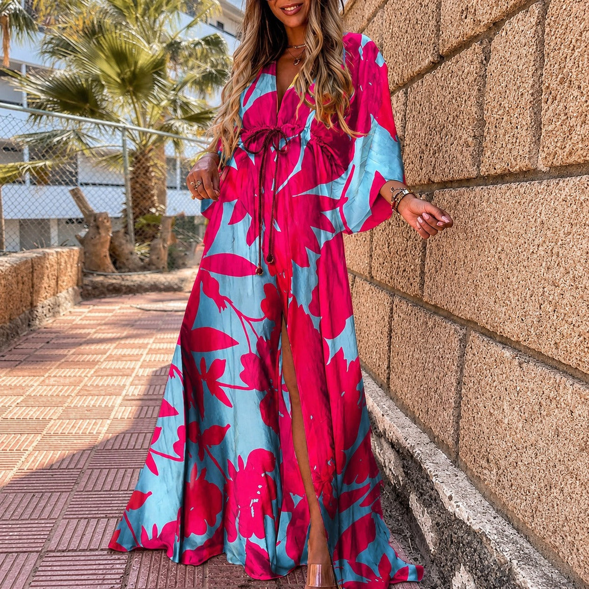 Janice - Vestido Maxi Colorido Estiloso