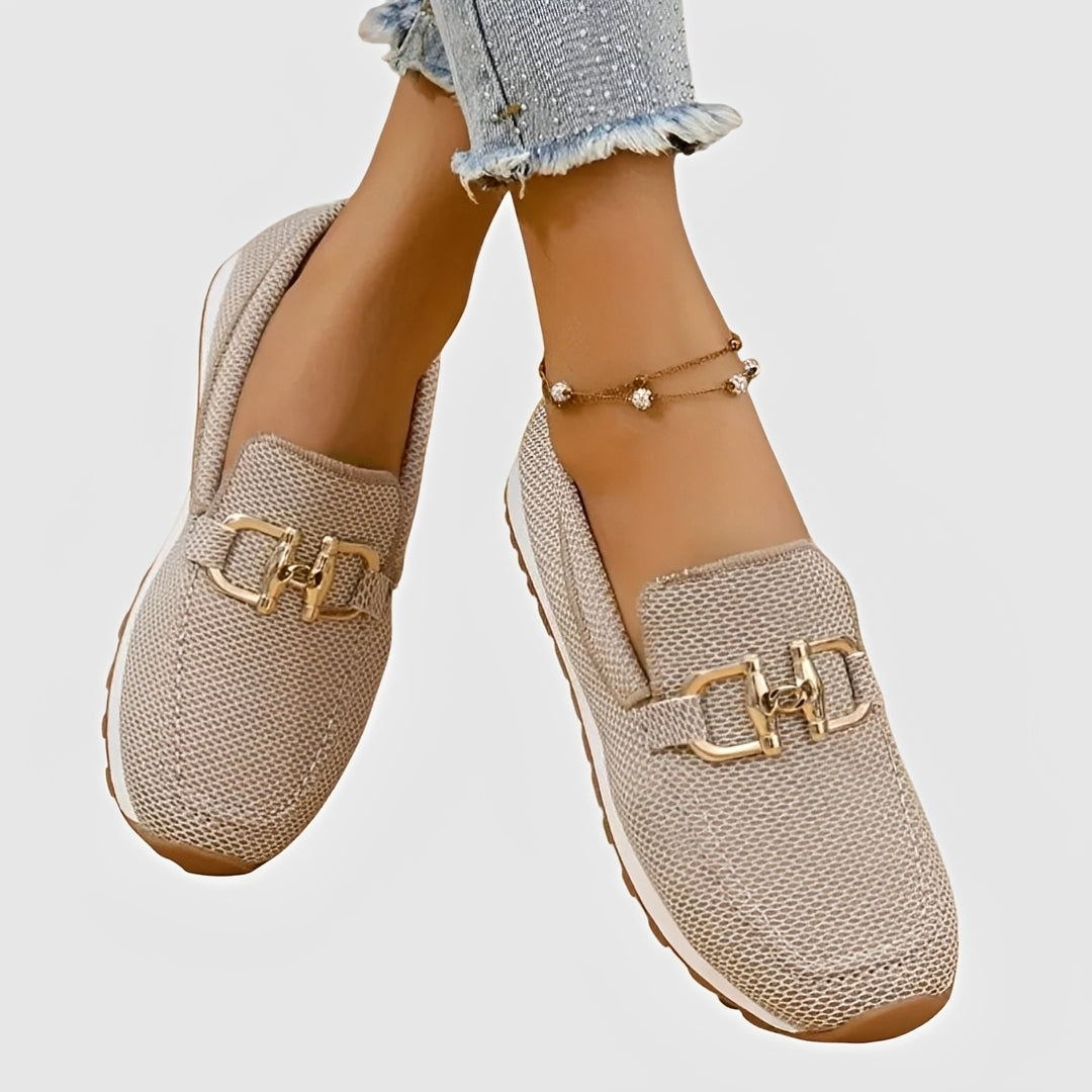 Elle - Mocasines Casuales con Hebilla