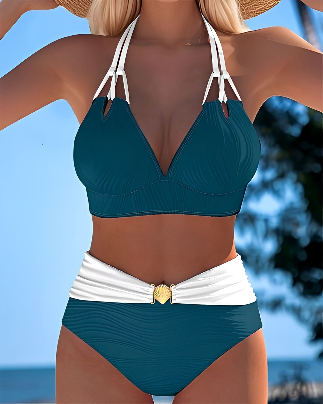 Camille - Bikini de Cintura Alta Estiloso