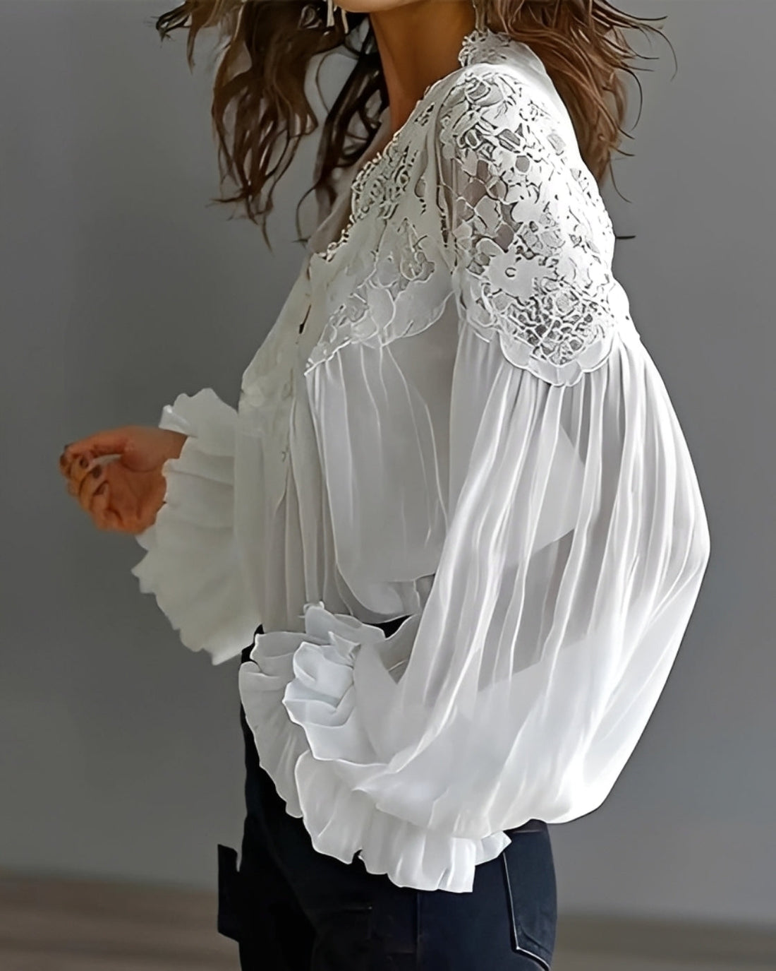 Kim - Blusa Elegante con Cuello en V
